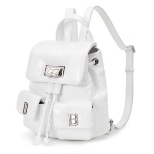 BRANDON BLACKWOOD AVI White Backpack with SILVER Accents NIB
